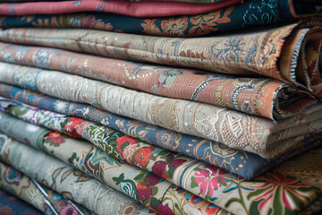 Collection of vintage textiles a rich tapestry of history