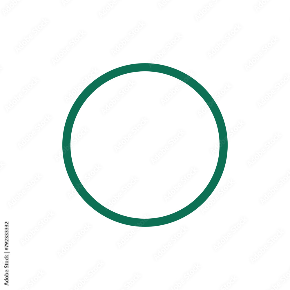 Poster circle shape. clear circle for all purpose. mathematics problem illustration design element. basic s