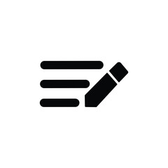 Note icon. Simple illustration of note vector icon for web. resources graphic element design. Vector illustration with education, office and school themes