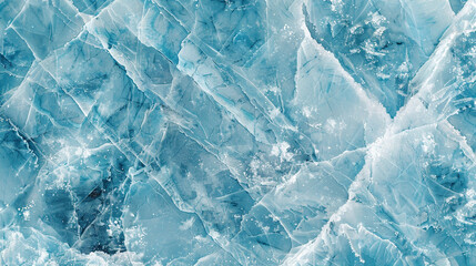 Frosty Ice Blue Marble Texture, Cool Tones and Frozen Patterns