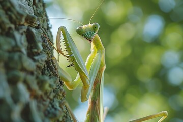 Closeup of Praying Mantis