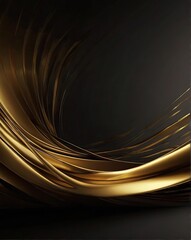 Curve light effect of golden line. Luminous golden circle. Light gold pedistal, podium, platform, table