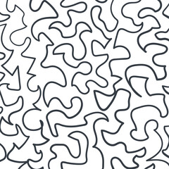 A complex labyrinth consists of curved lines.