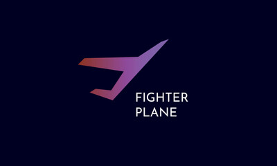 Fighter Plane logo Minimalist Modern Clean 
