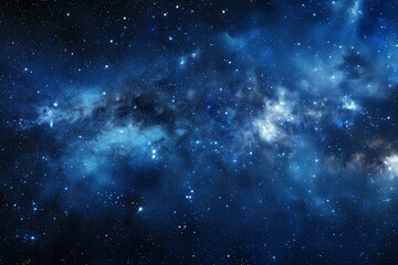 Space scene with stars in the galaxy. Panorama. Universe filled with stars, nebula and galaxy,. Elements of this image furnished by NASA - generative ai - obrazy, fototapety, plakaty