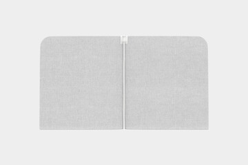 Fabric Menu Holder Mockup Isolated On White Background. 3d illustration