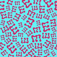 Abstract Letter E Vector Seamless Pattern