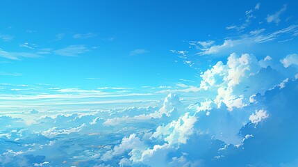 飛行機からの雲の風景4