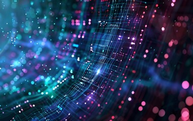 Fototapeta premium Digital background for tech, AI, data 