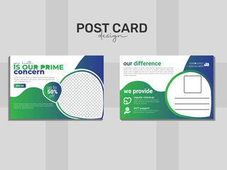 modern postcard design. 