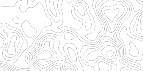 Black and white lines seamless Topographic map patterns, topography line map. Vintage outdoors style. The stylized height of the topographic map contour in lines and contours isolated on transparent.