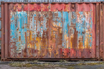 Rusted container in poor condition
