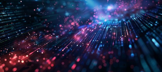 Obraz premium Digital background for tech, AI, data