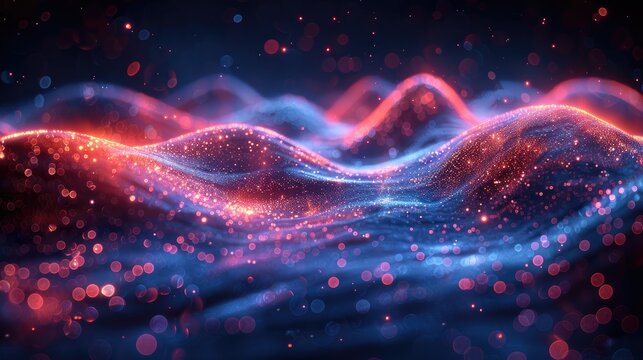 Like musical notes in a symphony, digital signals dance across the globe, harmonizing to create a vibrant cacophony of global communication and collaboration.,art image