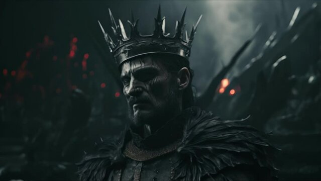 Fantasy medieval background. The concept of medieval history, life and culture. Ai-generated.