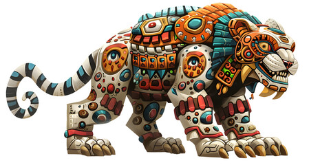 Fototapeta premium Olmec god Jaguar God (The jaguar was a symbol of strength and power for the Olmecs.)