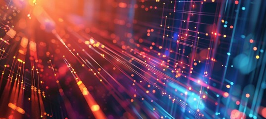 Fototapeta premium Digital background for tech, AI, data