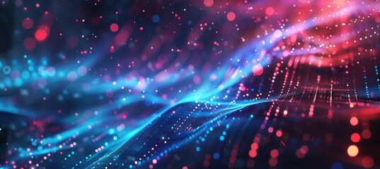 Obraz premium Digital background for tech, AI, data