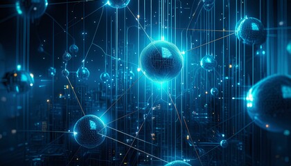 Obraz premium a neural network that generates artificial intelligence