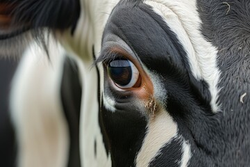 Holstein Cow eye aged 5 in close up