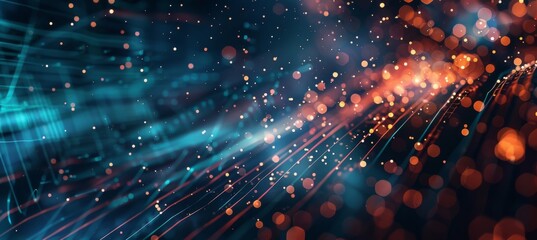 Obraz premium Digital background for tech, AI, data