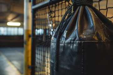Image of bag used for training taken up close