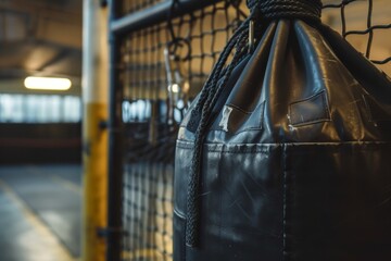 Fototapeta premium Image of bag used for training taken up close