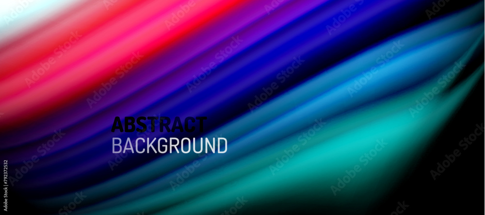 Poster a vibrant abstract background featuring a colorful wave pattern in shades of red, blue, and green. t