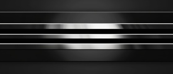 Elegant black and silver stripes, simple minimalist design