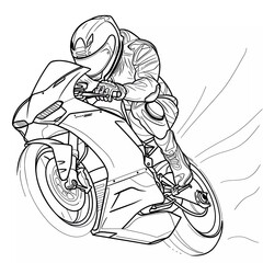 Fototapeta premium motor sport, scooter, offroad, touring picture vector illustration