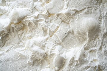 Obraz premium Insulation materials such as foam and mineral wool applied externally to a house for thermal and acoustic purposes