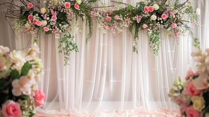 designs Wedding Backdrop simple minimalist  luxury - obrazy, fototapety, plakaty