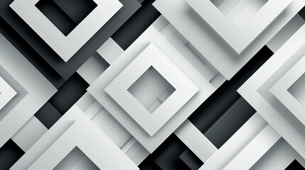 Abstract background of black and white geometric shapes
