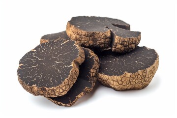 Jalapeno pepper in wooden bowl on white background Green chili Top view Flat lay