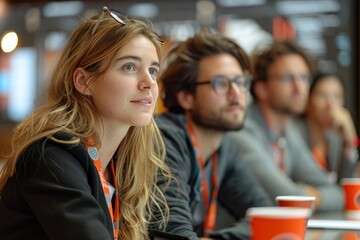 A collaborative online workshop, with participants brainstorming over a shared digital whiteboard