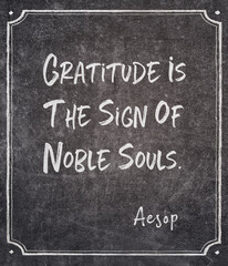 Gratitude is Aesop