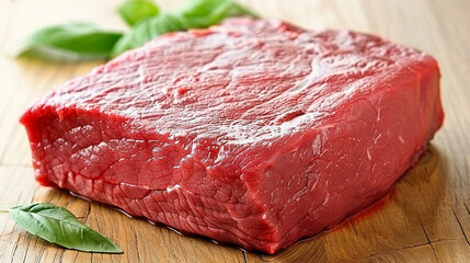 Piece of raw beef meat on wooden table, closeup High quality photo.jpg
Actions: