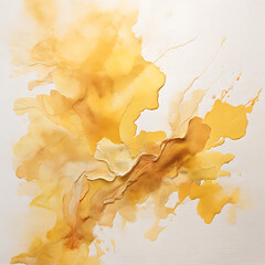 Abstract yellow watercolour background