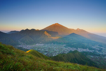panoramic view of Mount Rinjani