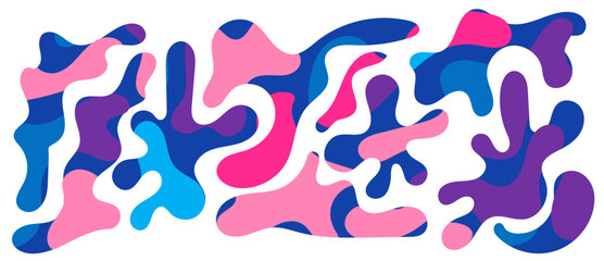 Freeform blob shapes. Abstracts amoeba shapes, freeform organic elements.