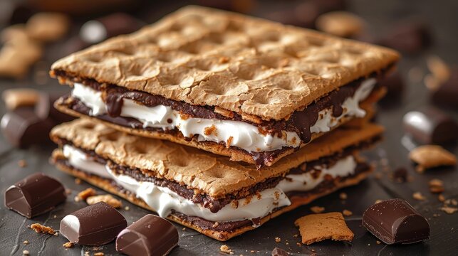 smores isolated object transparent background,art image