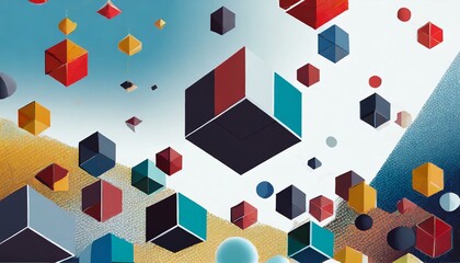 background with squares