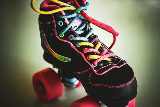 farbige Rollschuhe