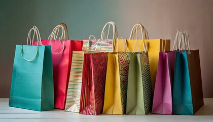 colorful paper bags