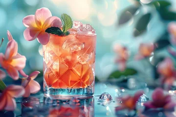 Fotobehang Elevate your summer experience with this tantalizing alcoholic cocktail © TheNoteTravel