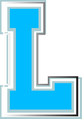 Modern alphabet letter L