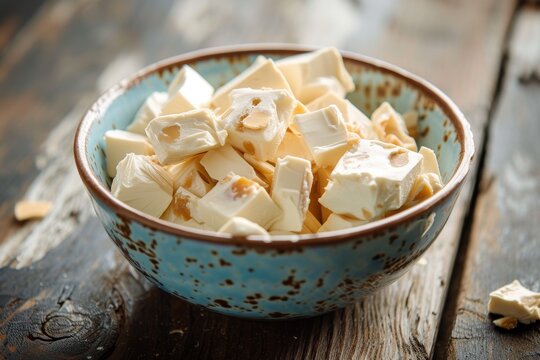 Some nougat in a dish