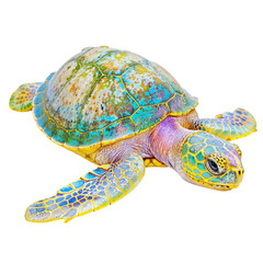 Sea Turtle in pastel tone