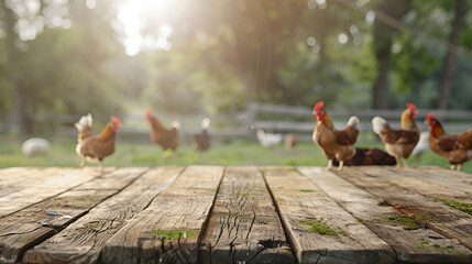 Fototapeta premium Chicken Roost,generative ai