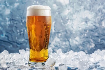 Glass of Beer on Ice